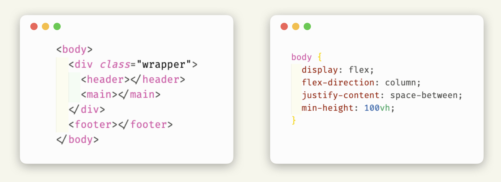 Footer at The Bottom with CSS Flex